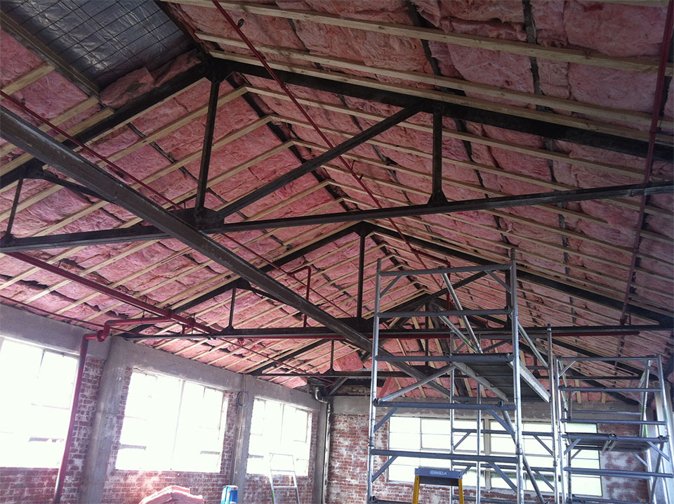 Roof insulation Melbourne - Pink Batts installed in a Roof by Climate Control Insulation